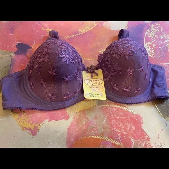 💥Beauty express intimates sexy fashion Lace Bra size 34C - Picture 4 of 10